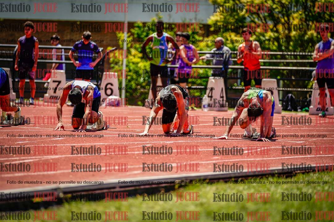 Fotos de los 100 m llanos de varones
