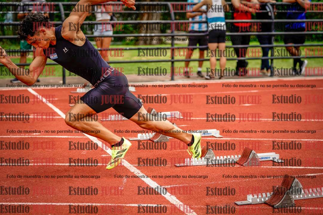 Fotos de los 100 m llanos de varones