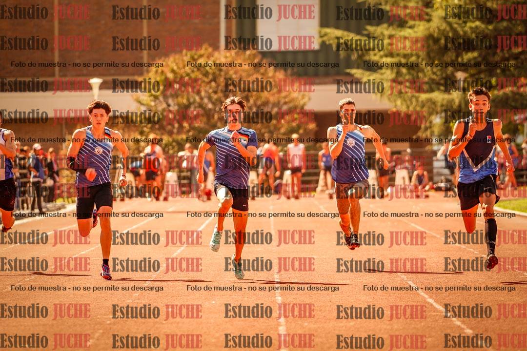 Fotos de los 100 m llanos de varones