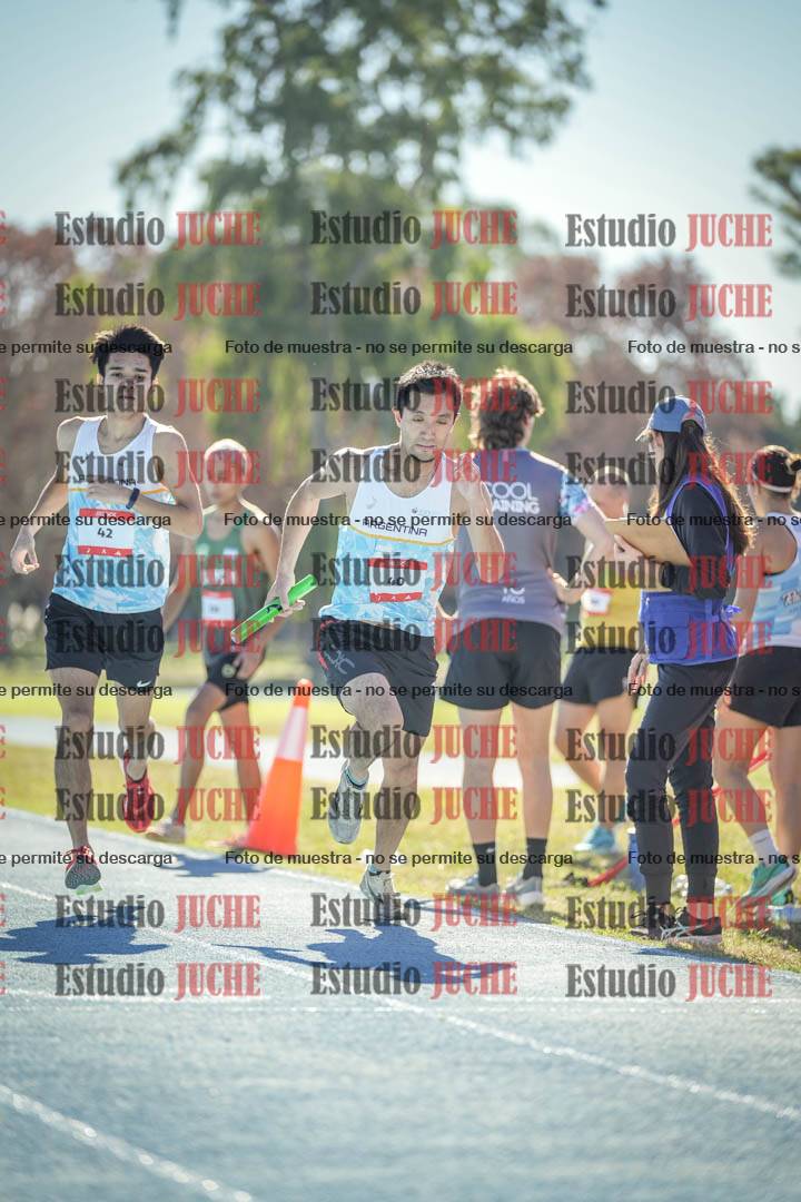 Fotos durante los relevos