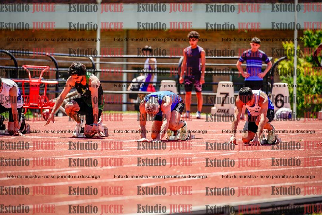 Fotos de los 100 m llanos de varones