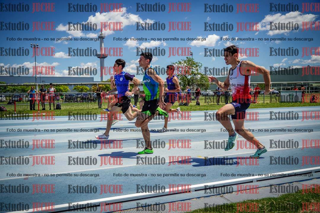 Fotos de los 100 m llanos de varones