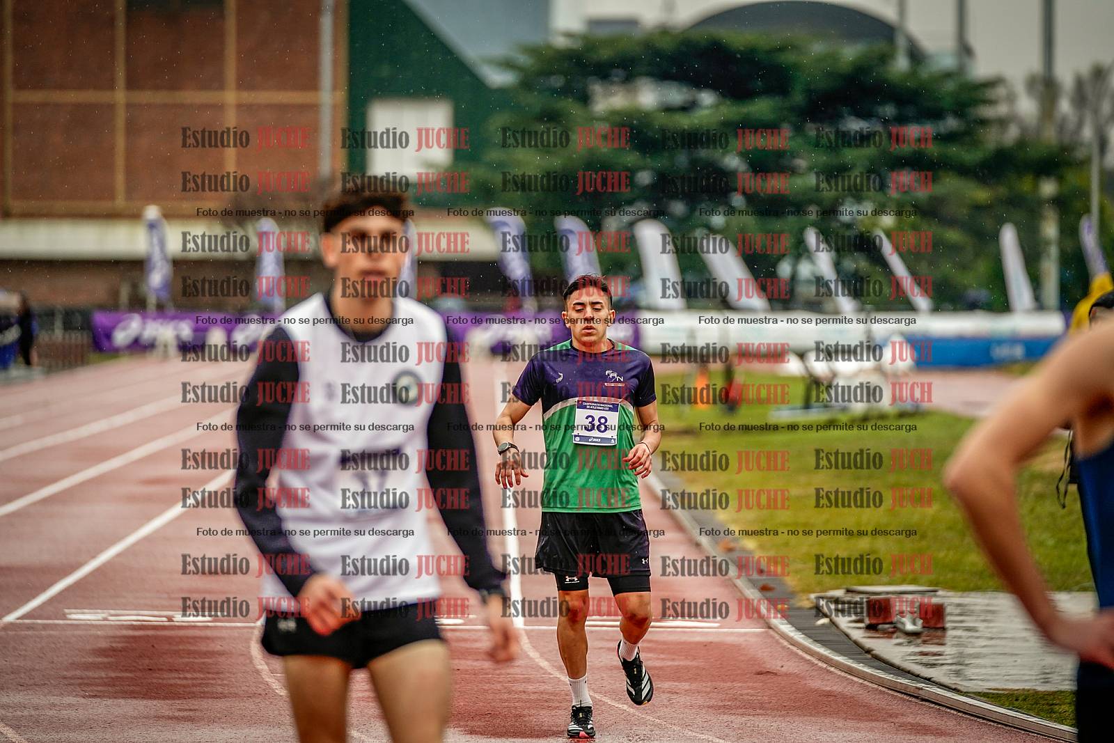Fotos de los 400 m de varones