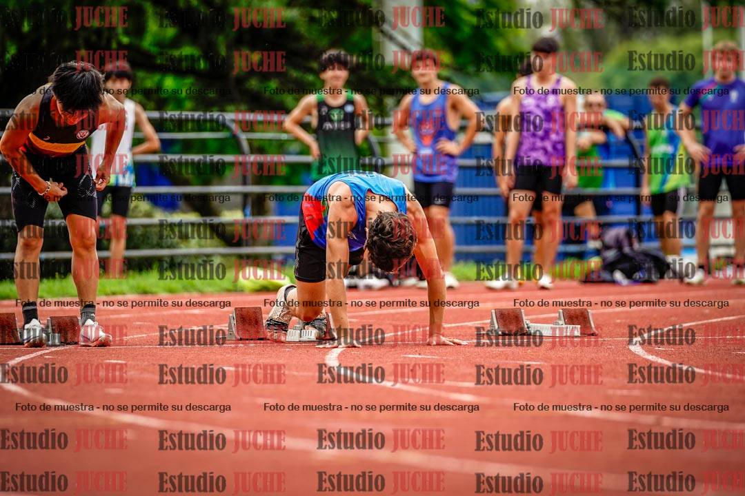 Fotos de los 100 m llanos de varones