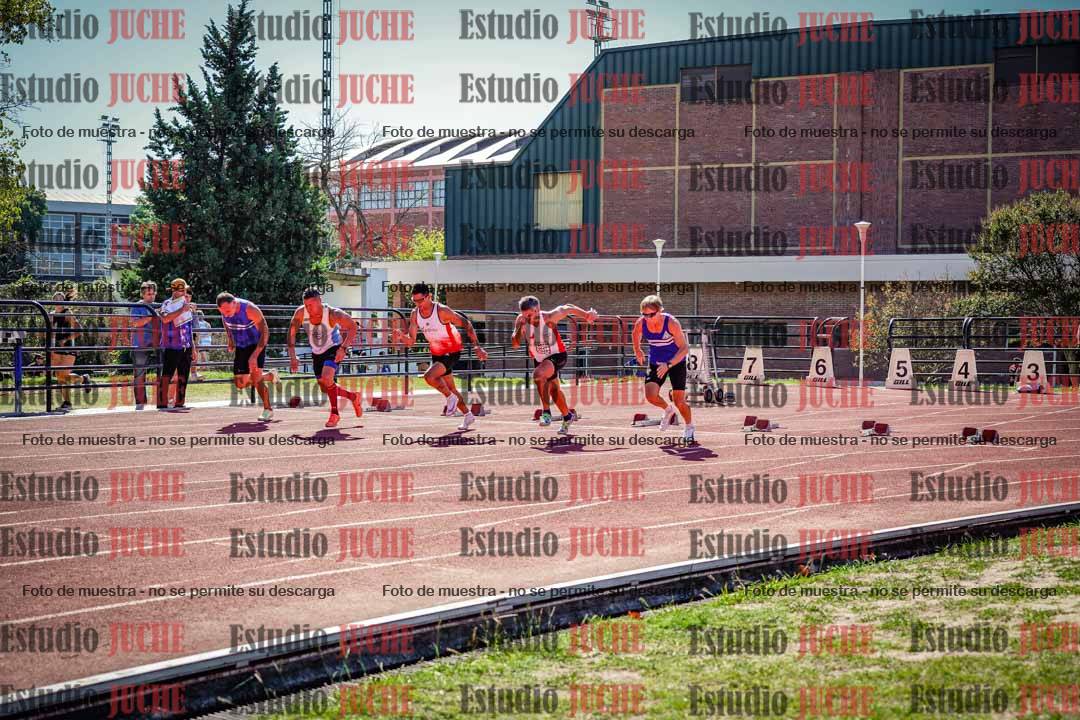 Fotos de los 100 m llanos de varones
