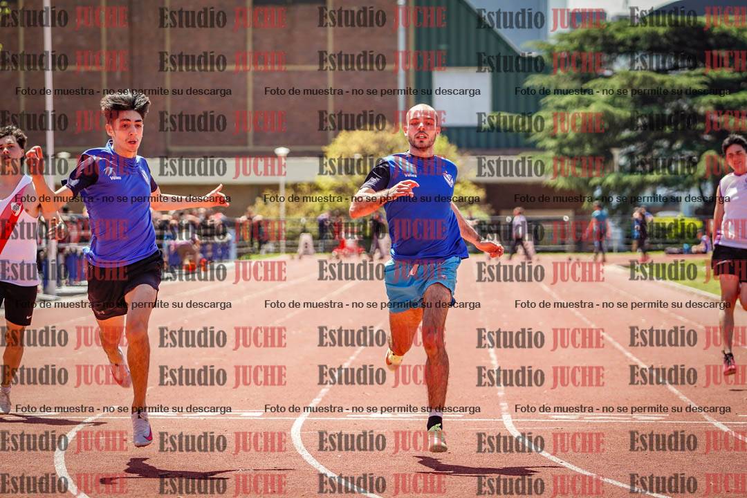 Fotos de los 100 m llanos de varones