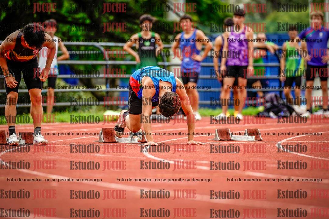 Fotos de los 100 m llanos de varones