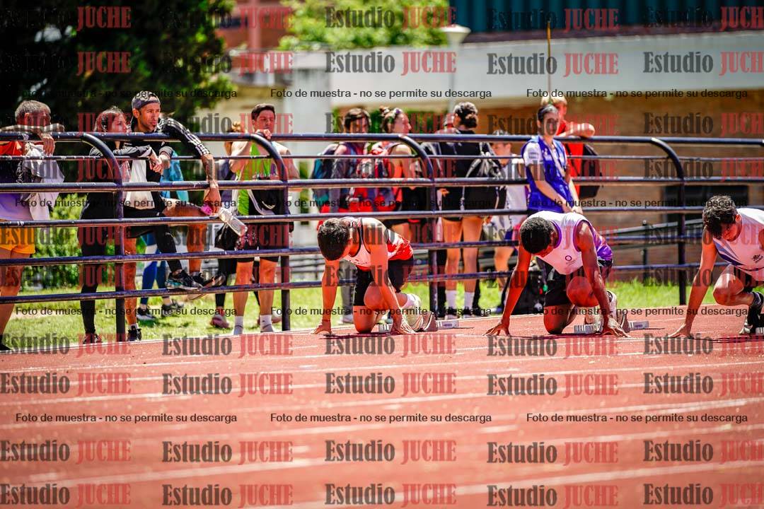 Fotos de los 100 m llanos de varones