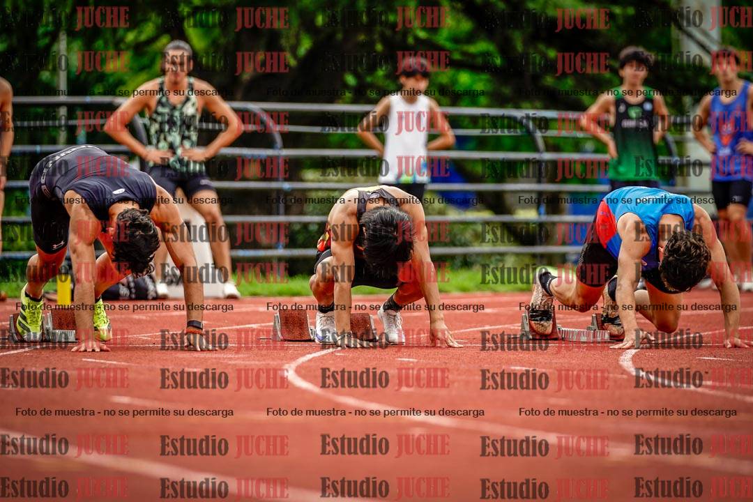 Fotos de los 100 m llanos de varones