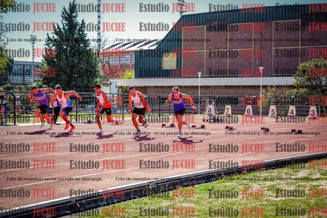 Fotos de los 100 m llanos de varones