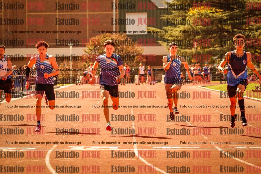 Fotos de los 100 m llanos de varones