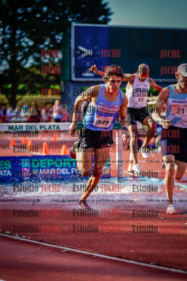 Fotos de los 3000 m con obstáculos de varones