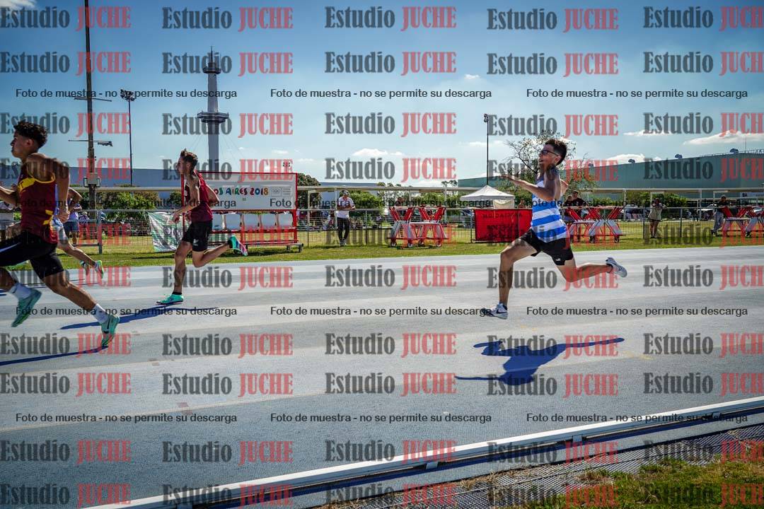 Fotos de los 100 m llanos de varones