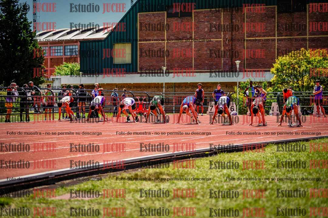Fotos de los 100 m llanos de varones