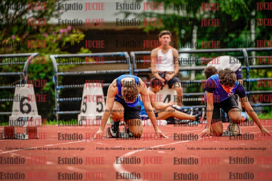 Fotos de los 100 m llanos de varones