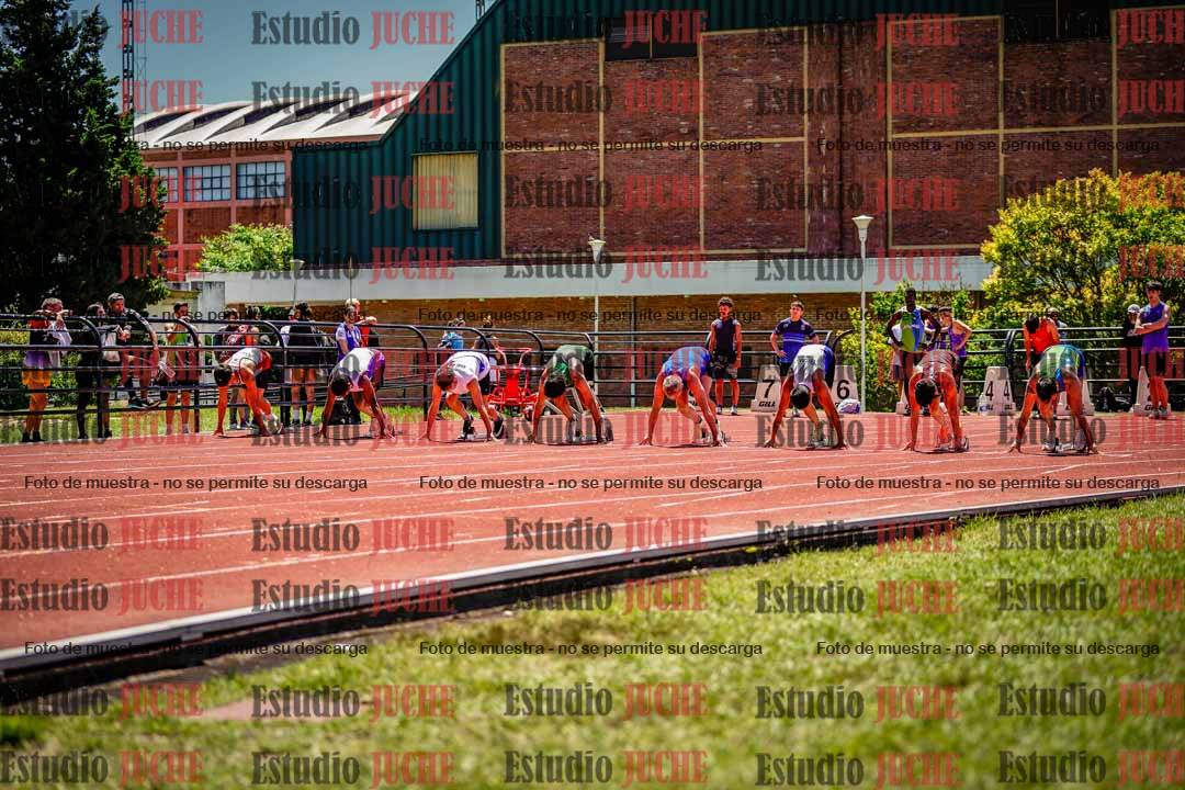 Fotos de los 100 m llanos de varones