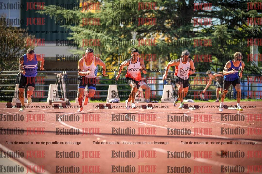 Fotos de los 100 m llanos de varones