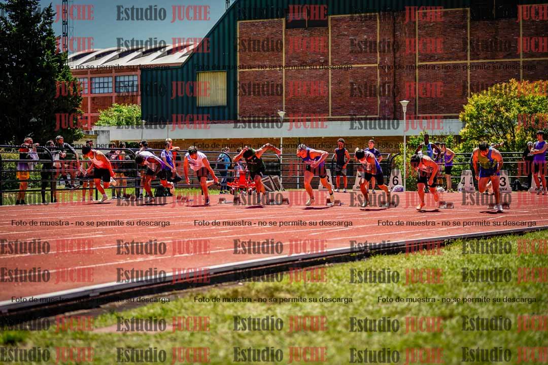 Fotos de los 100 m llanos de varones