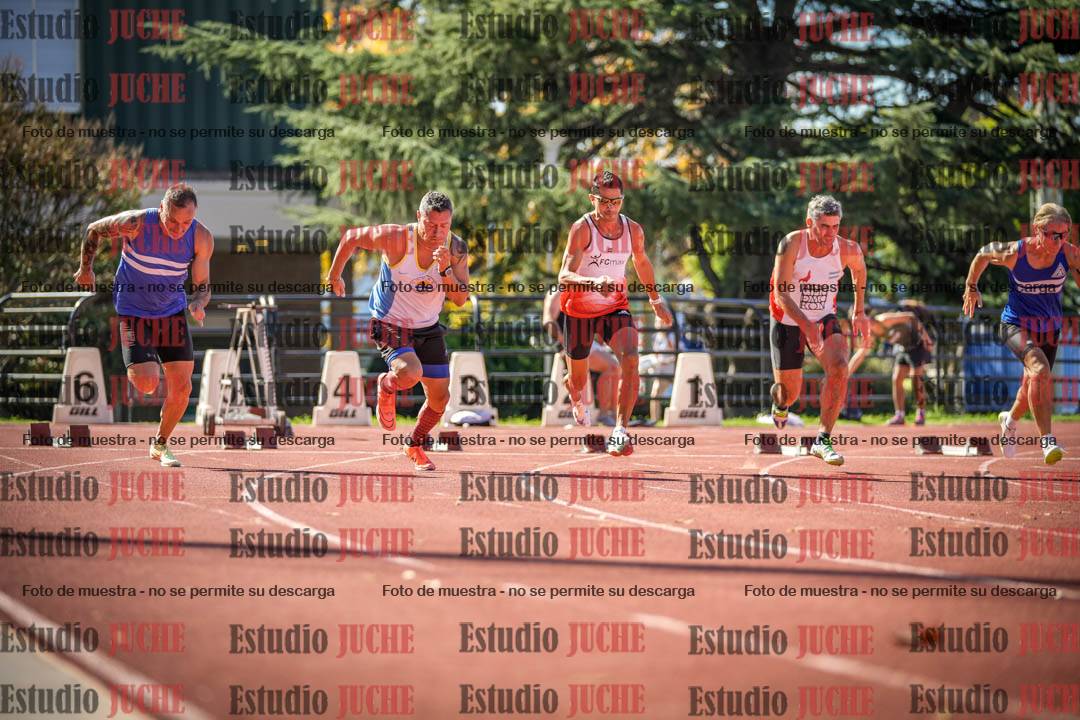 Fotos de los 100 m llanos de varones