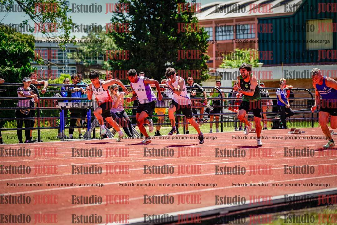 Fotos de los 100 m llanos de varones