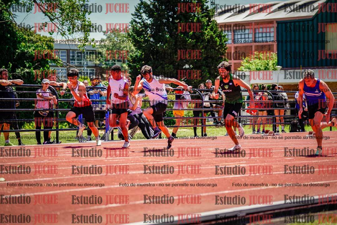 Fotos de los 100 m llanos de varones