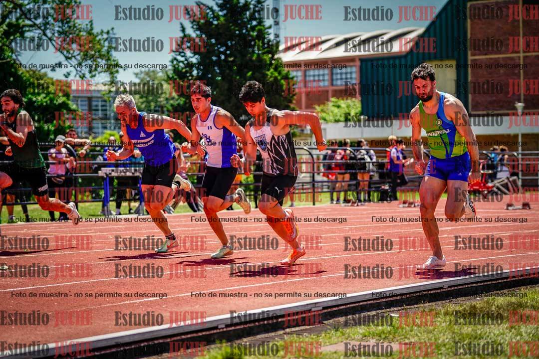 Fotos de los 100 m llanos de varones