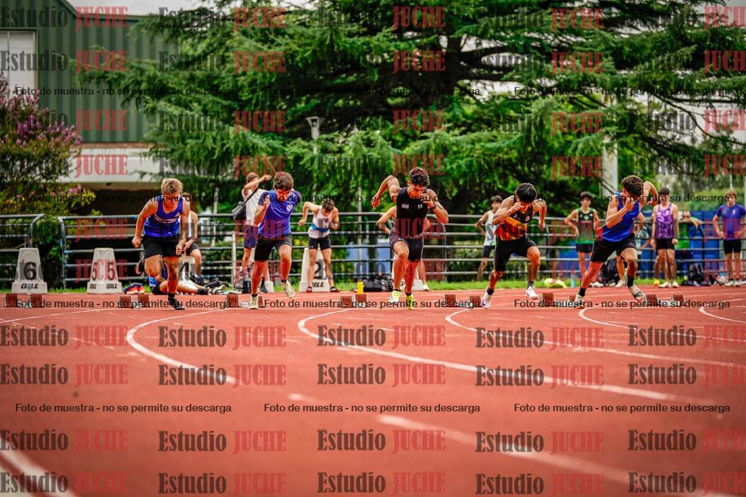 Fotos de los 100 m llanos de varones
