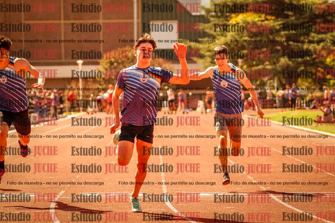 Fotos de los 100 m llanos de varones