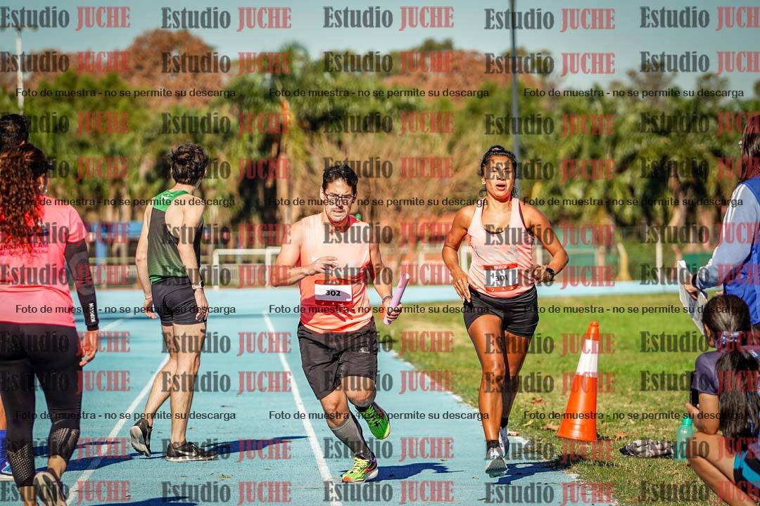 Fotos durante los relevos