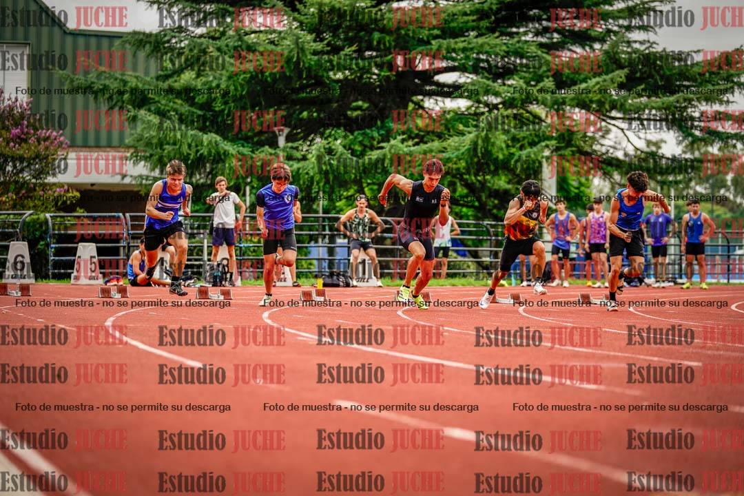 Fotos de los 100 m llanos de varones