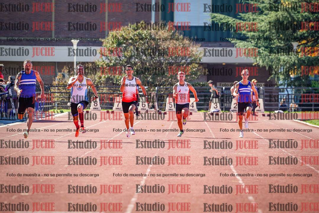 Fotos de los 100 m llanos de varones