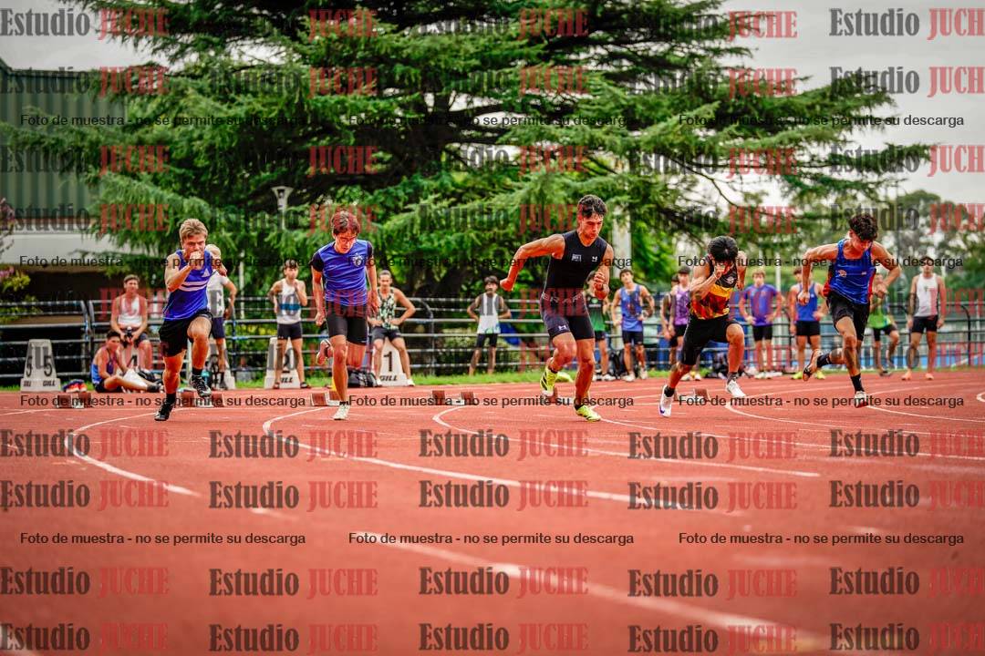 Fotos de los 100 m llanos de varones