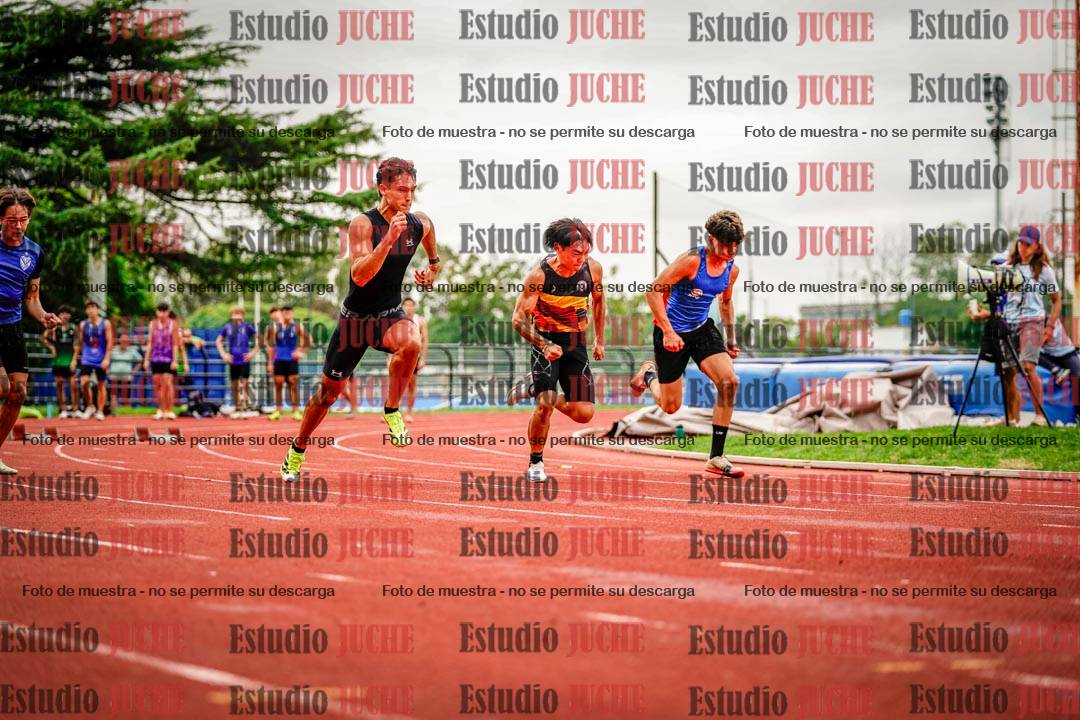 Fotos de los 100 m llanos de varones