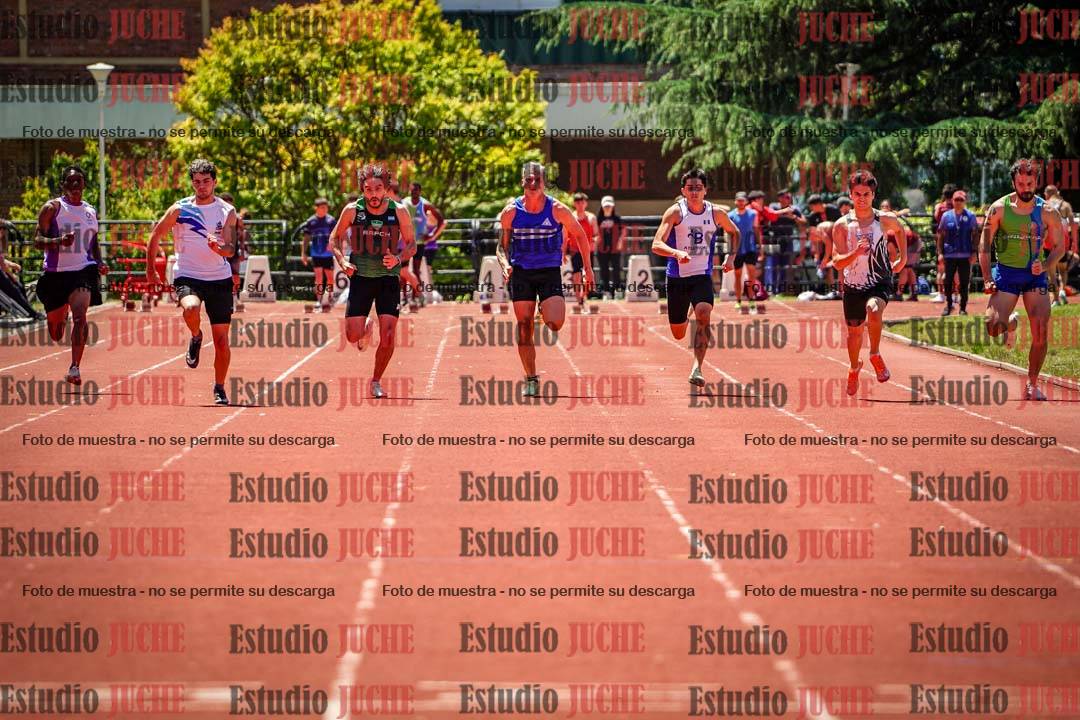 Fotos de los 100 m llanos de varones