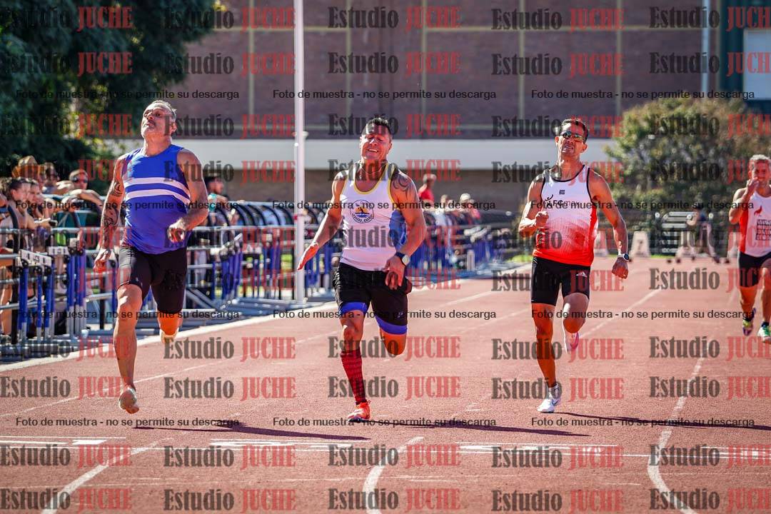 Fotos de los 100 m llanos de varones