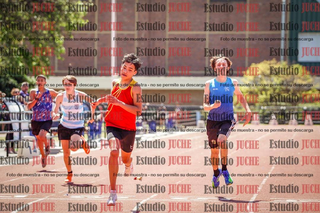 Fotos de los 200 m llanos de varones