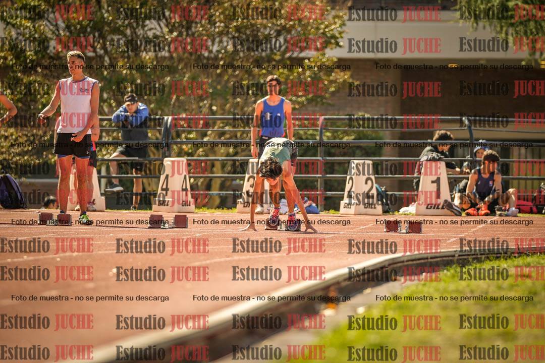 Fotos de los 100 m llanos de varones