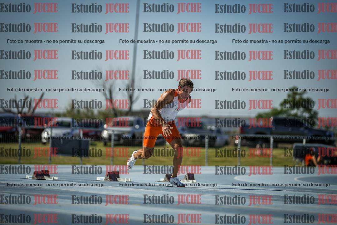 Fotos de los 100 m llanos de varones