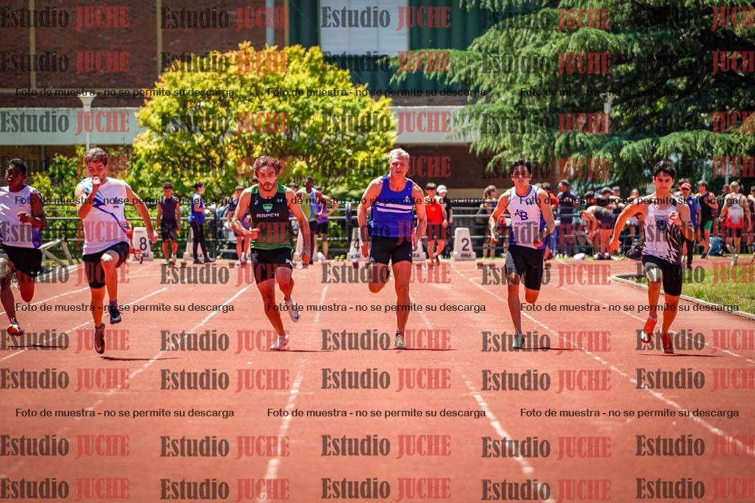 Fotos de los 100 m llanos de varones