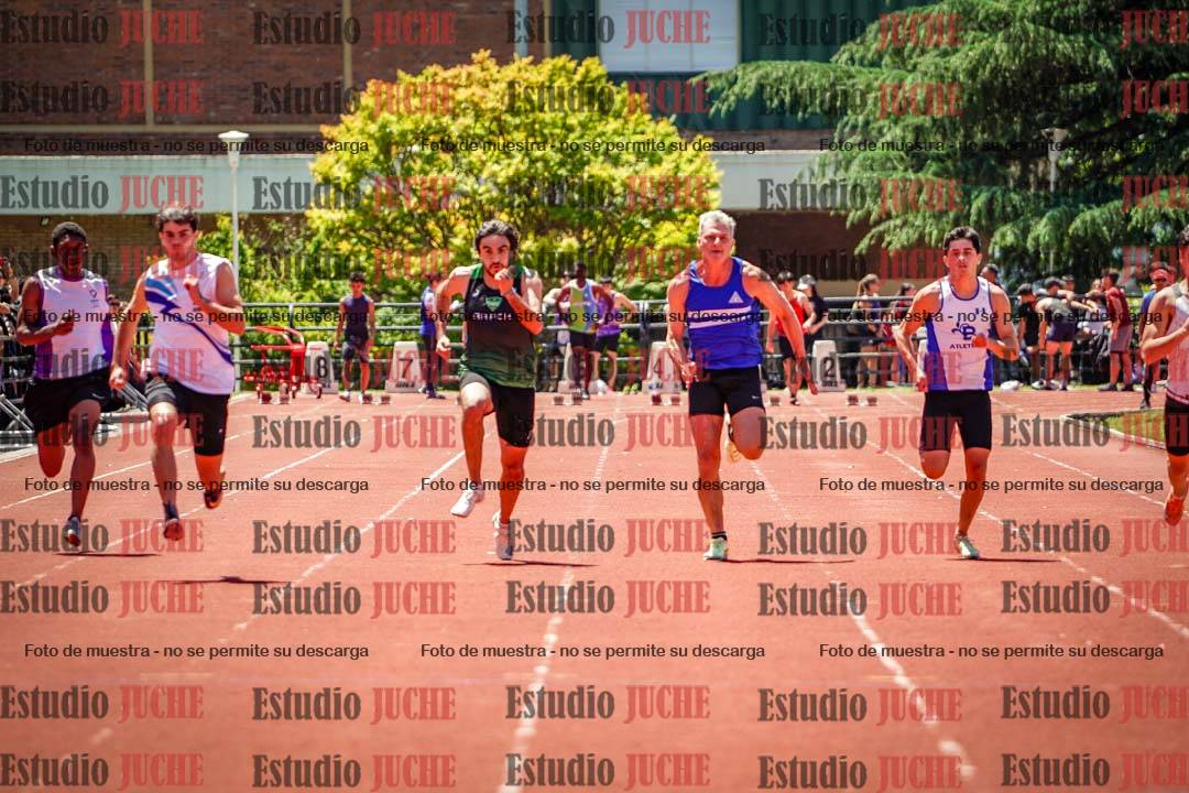Fotos de los 100 m llanos de varones