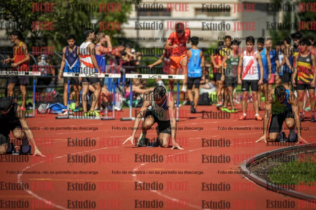 Fotos de los 200 m llanos de varones