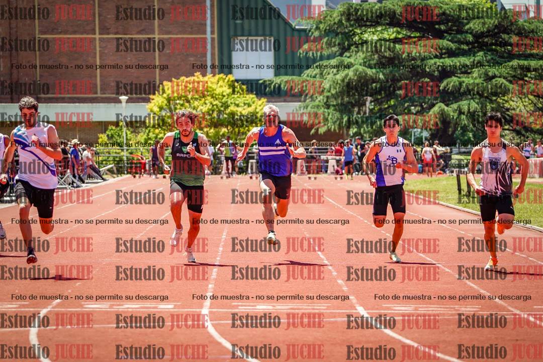 Fotos de los 100 m llanos de varones