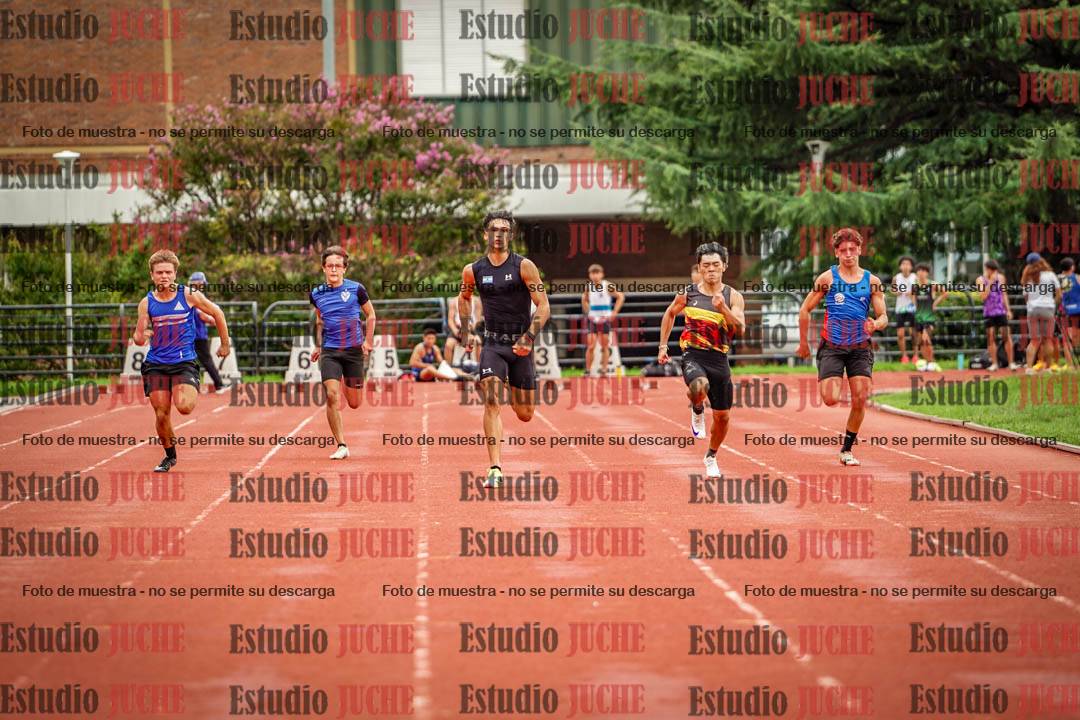 Fotos de los 100 m llanos de varones