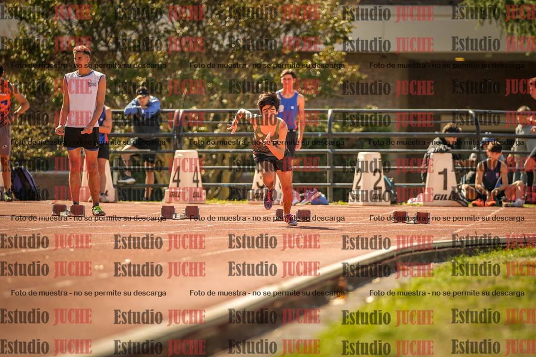 Fotos de los 100 m llanos de varones