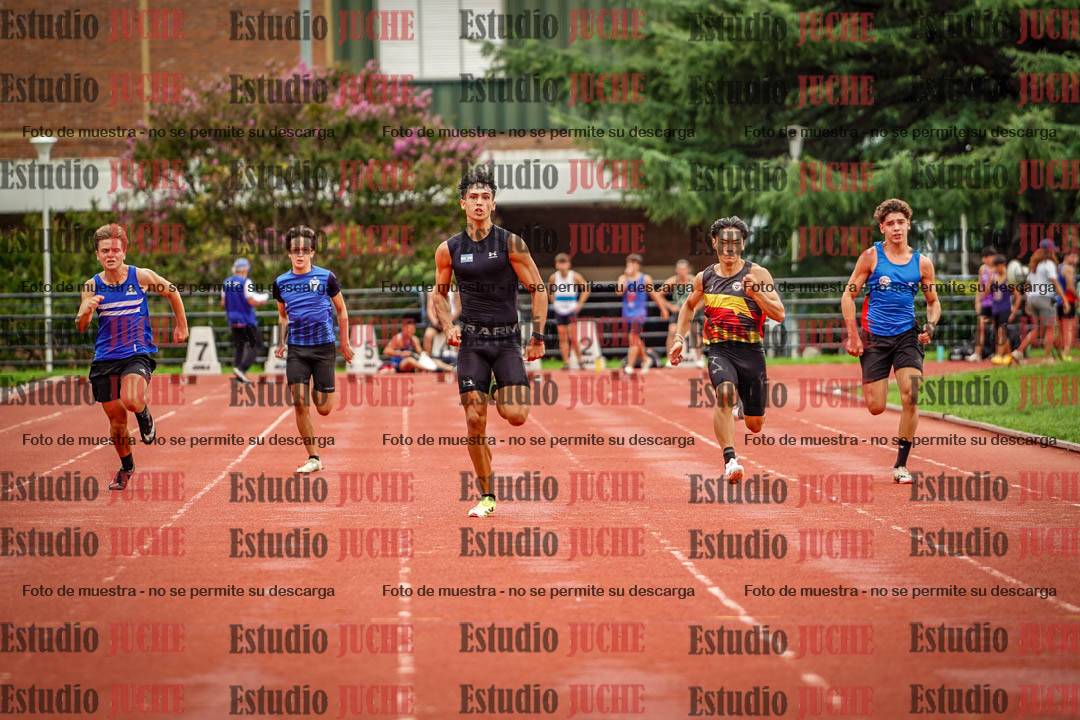 Fotos de los 100 m llanos de varones