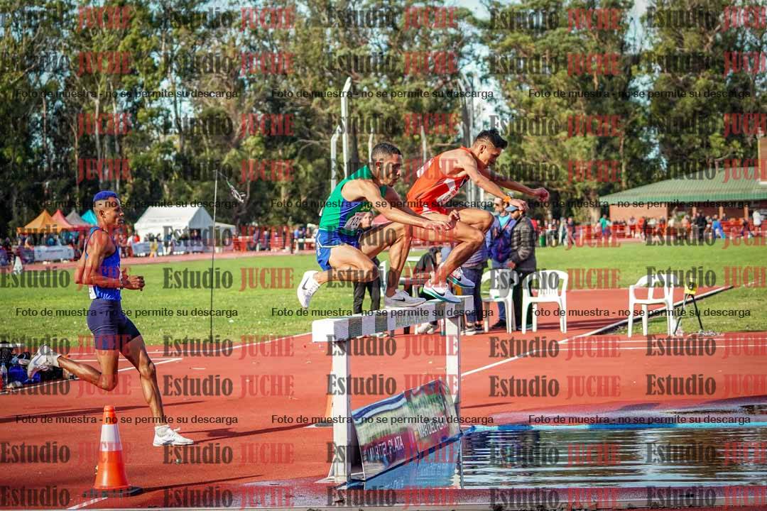 Fotos de los 3000 m con obstáculos de varones
