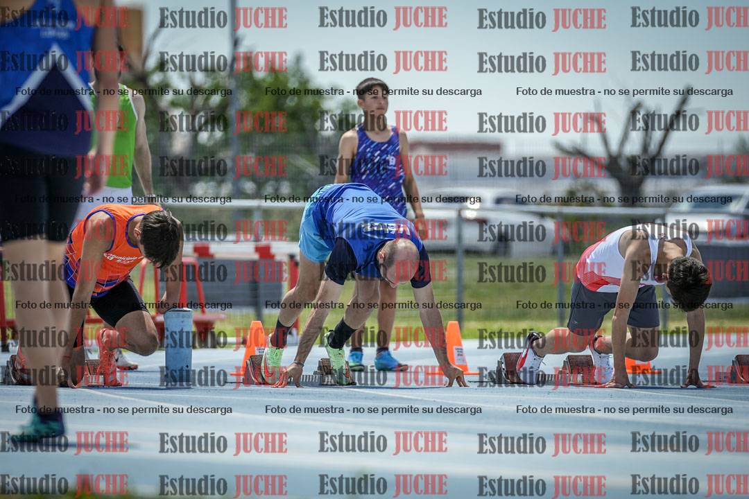 Fotos de los 100 m llanos de varones