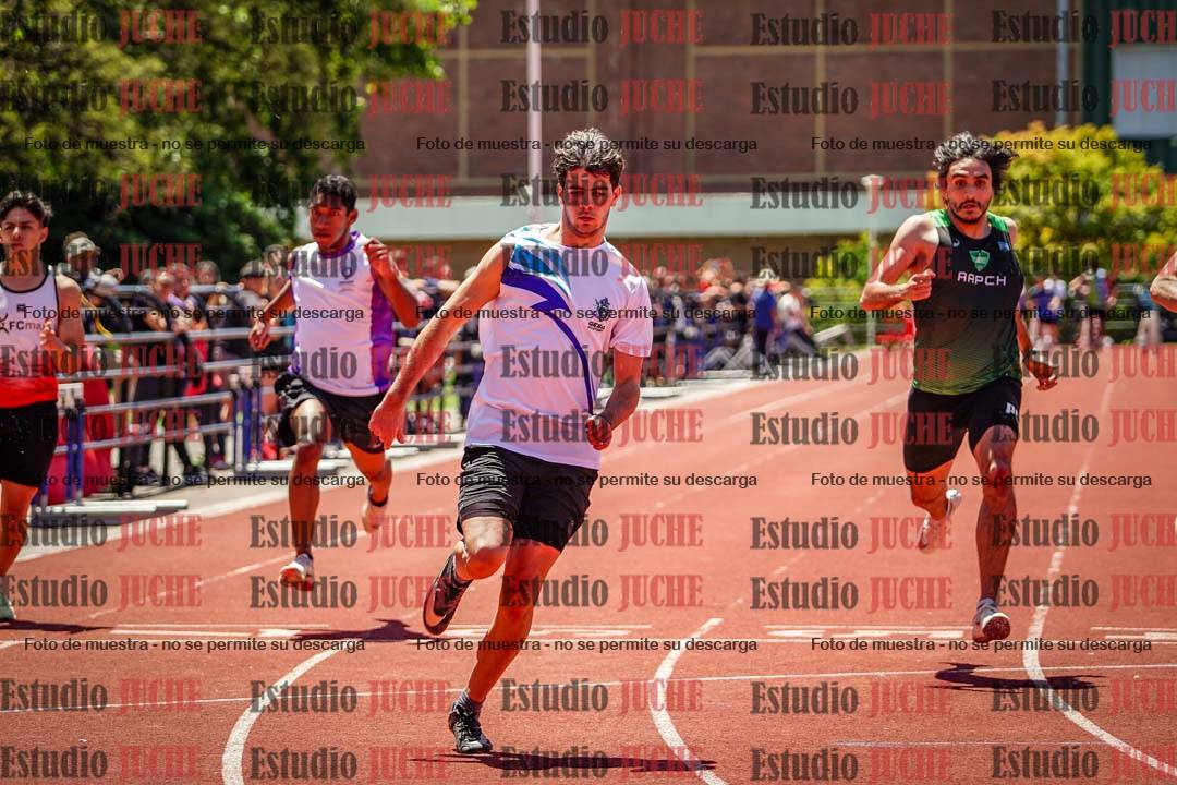 Fotos de los 100 m llanos de varones