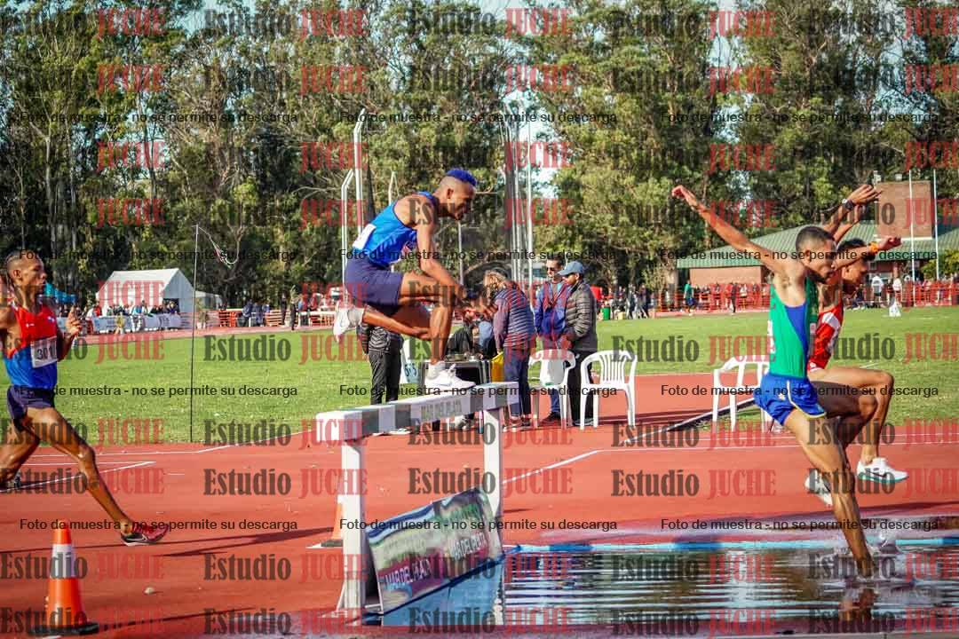 Fotos de los 3000 m con obstáculos de varones