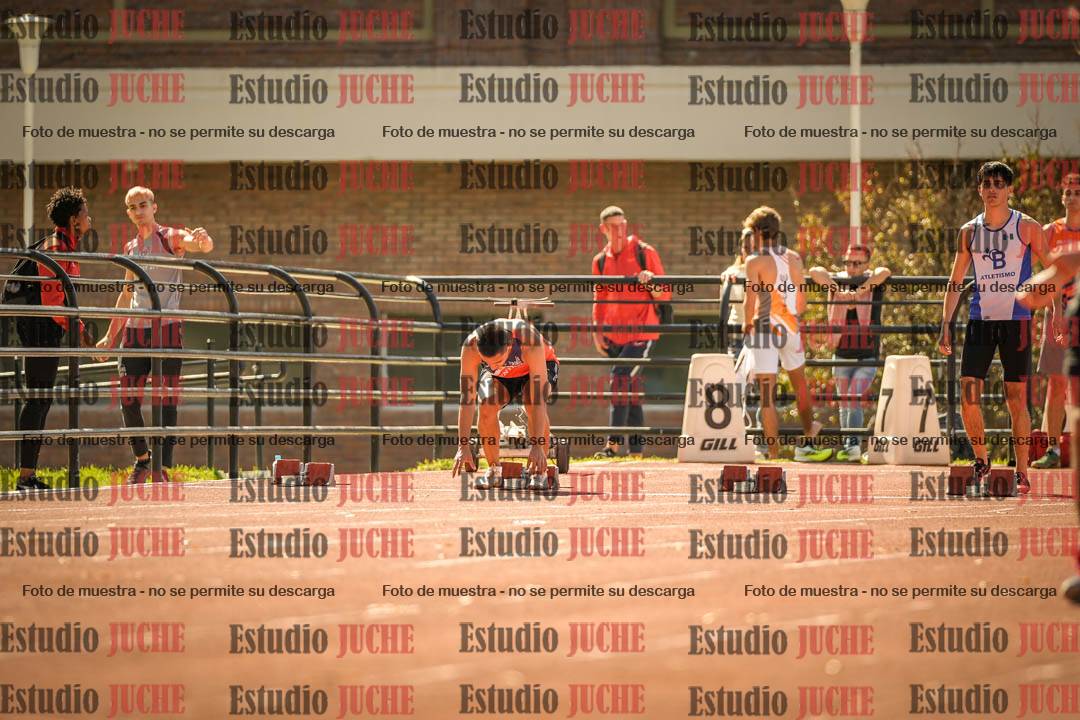 Fotos de los 100 m llanos de varones